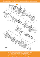 SUZUKI Retainer, 24751-38A00