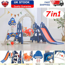 7 in 1 Toddler Garden Swing Slide Climber Set Kid Baby Indoor Outdoor Playground