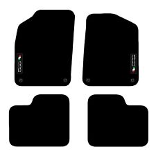 Tailored Carpet Car Floor Mats For Fiat 500 2012+ Onwards logo 4 Clips,