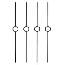 Black Iron Single Circle Stair