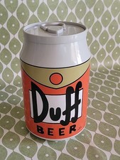 The Simpsons Duff Beer Biscuit Tub Tin With Lid 2005