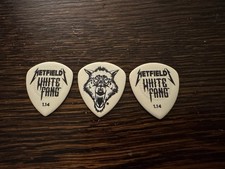 Dunlop Whitefang / James Hetfied / Metallica Guitar Plectrums, Pics