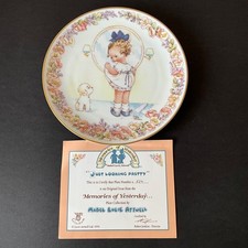 Memories of Yesterday Collection Mabel Lucie Attwell Plate With Certificate