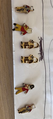 Mini rupert bear enamel - mini,