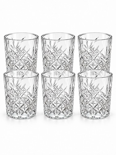 Set clear cut glass style - 6,