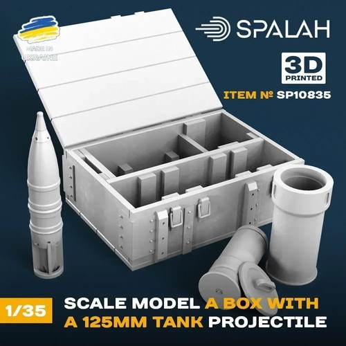 Scale model box with - scale, 1:35