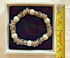 Beautiful Sweetie Style Bracelet with Pearl and clear beads, New