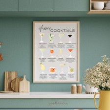 Classic Cocktails wall art