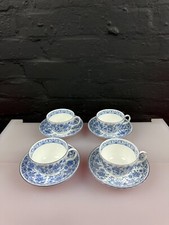 4 x Minton Shalimar Tea Cups and Saucers Set
