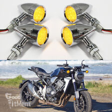 4x Chrome Motorcycle Turn