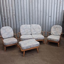 1970's blonde Ercol 4 piece lounge suite