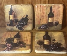 Set of 4 Tile Coasters - Resin