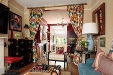 Beautiful Lee Jofa Curtains Interlined & Backed In Romo Cranberry Red 260cm drop