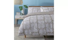 Habitat Cotton Paper Cut Leaf Brown Bedding Set - Superking (1821)