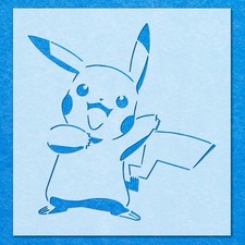 Pikachu Pokemon Stencil: Mylar Airbrush Wall Art Painting Crafts  - 190 Micron