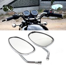 Motorcycle Rearview Oval Mirror For Honda Shadow Spirit 750 1100 VTX1300 VTX1800