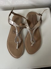 atmosphere primark gold leather sandals UK 5