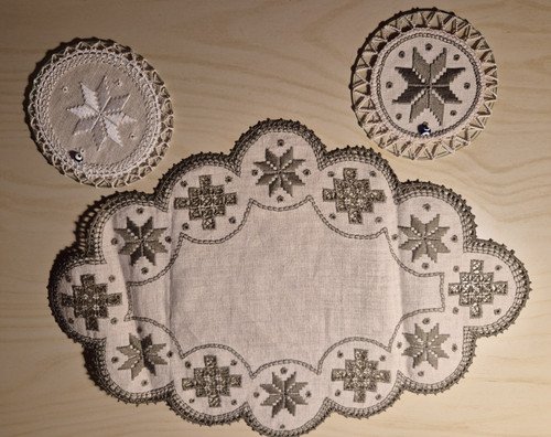 Lefkara lace doily and - and, 2