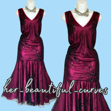 BERKERTEX 20s GATSBY STYLE EVENING OCCASION PARTY DRESS SIZE 16