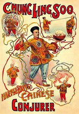 Art Chung Ling Soo  Marvelous Chinese Conjurer  Colourful Poster Print