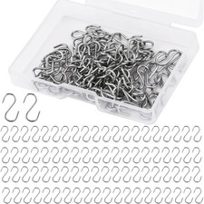 100Pcs Small S Hooks for