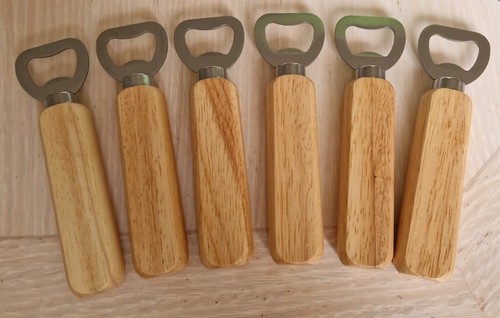 Wooden bottle openers - 6,