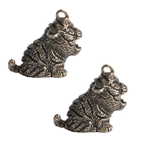 2pcs brass tiger - brass,