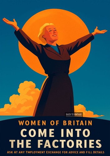 Vintage women britain - vintage, of