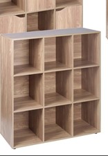 89CM OAK 9 CUBE UNIT WITH