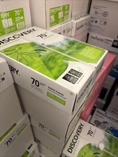 1 x BOX of Discovery A4 70gsm White Paper (Pack of 2500)