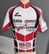 Italian Full-Zip Cycling Jersey - Italia Utensili Professional - Size S