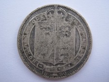 1890 Victoria silver Shilling