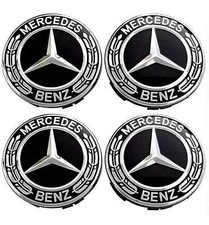 4 x Black Mercedes Benz 75mm