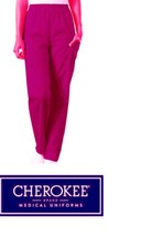 CHEROKEE LADIES RASPBERRY SCRUBS STYLE 1035C TROUSER PANTS VARIOUS SIZES