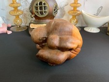 Vtg hand carved wooden weeping - vtg,