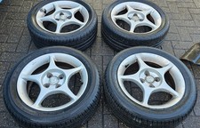 MAZDA MX5 ENKEI ALLOY WHEELS - 15 x 6 - 4x100 - SET OF FOUR / 5 SPOKE  MK1 MK2