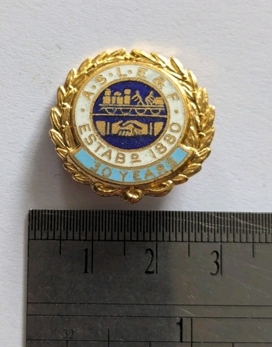 Aslef years enamel - years, pin