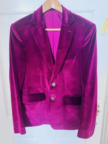 Velvet jacket size medium - jacket, uk