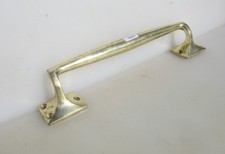 Vintage Brass Door Handle Shop Pull Old Pub Cinema Art Deco Rail 12"