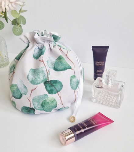 Handmade drawstring toiletry - handmade,