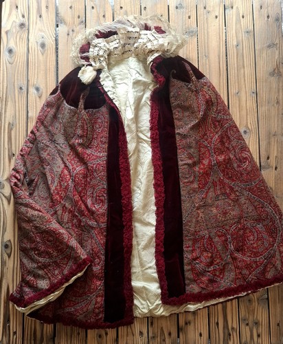 French silk velvet hooded - french,