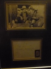 Western actor John Wayne sidekick GEORGE GABBY HAYES hand signed framed mount