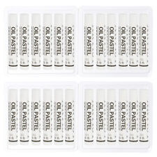White Oil Pastels, 24Pcs Soft Oil Crayons Creamy Pastels Stick Art