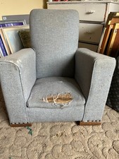 Kids Sofa Children Chair Seat Armchair Playroom Bedroom Grey