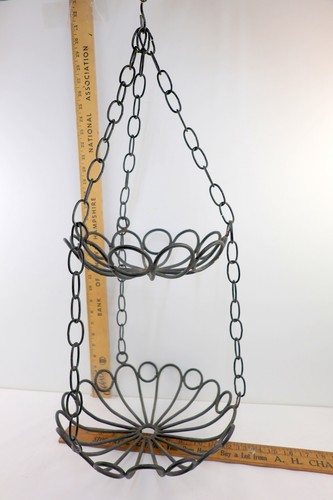 Vtg tier wrought iron - 2,