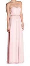 Ted Baker Maxi Dress - Foelee Gathered Stud Strapless Size 2 Real Size 8 Rose
