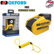 OXFORD SECURITY QUARTZ ALARM XA10 DISC LOCK 10MM PIN MOTORCYCLE BIKE CYCLE LK272
