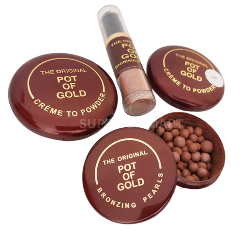 Pot gold bronzing pearls - gold,