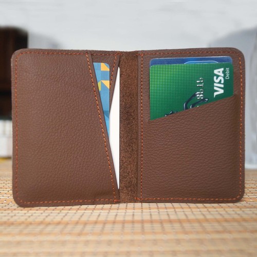 Real leather bifold credit - bifold, id
