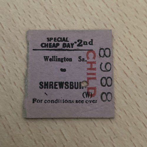 Half railway ticket - ,